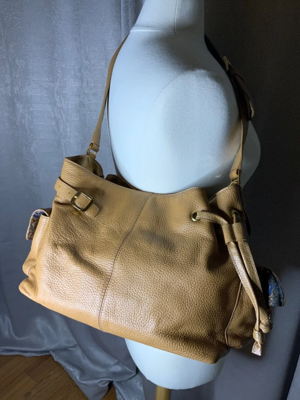 Maxx New York Tan Leather Bag